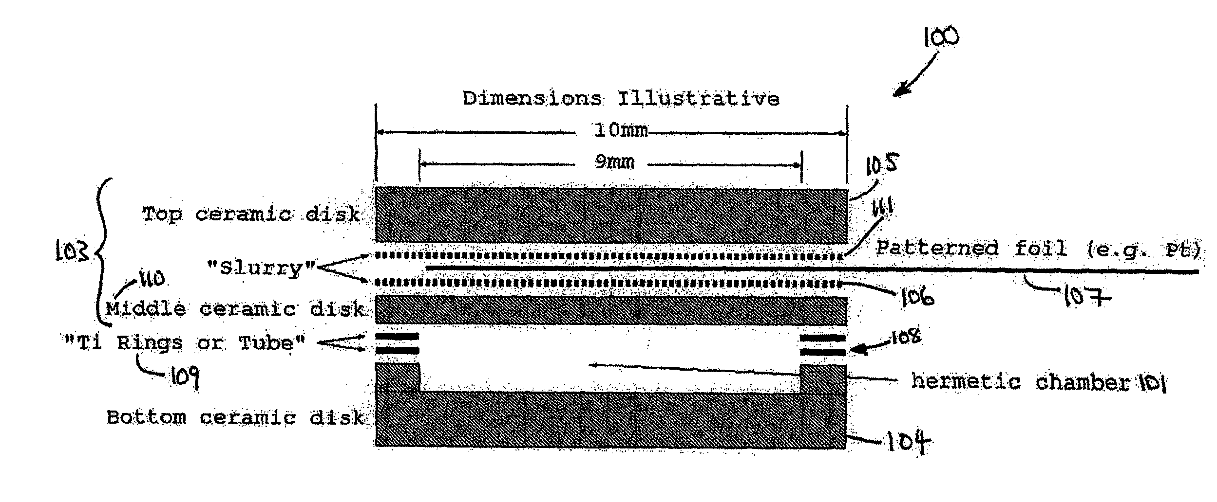 Method for fabrication of hermetic electrical conductor feedthroughs