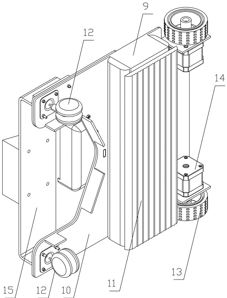 Split type cleaning trolley