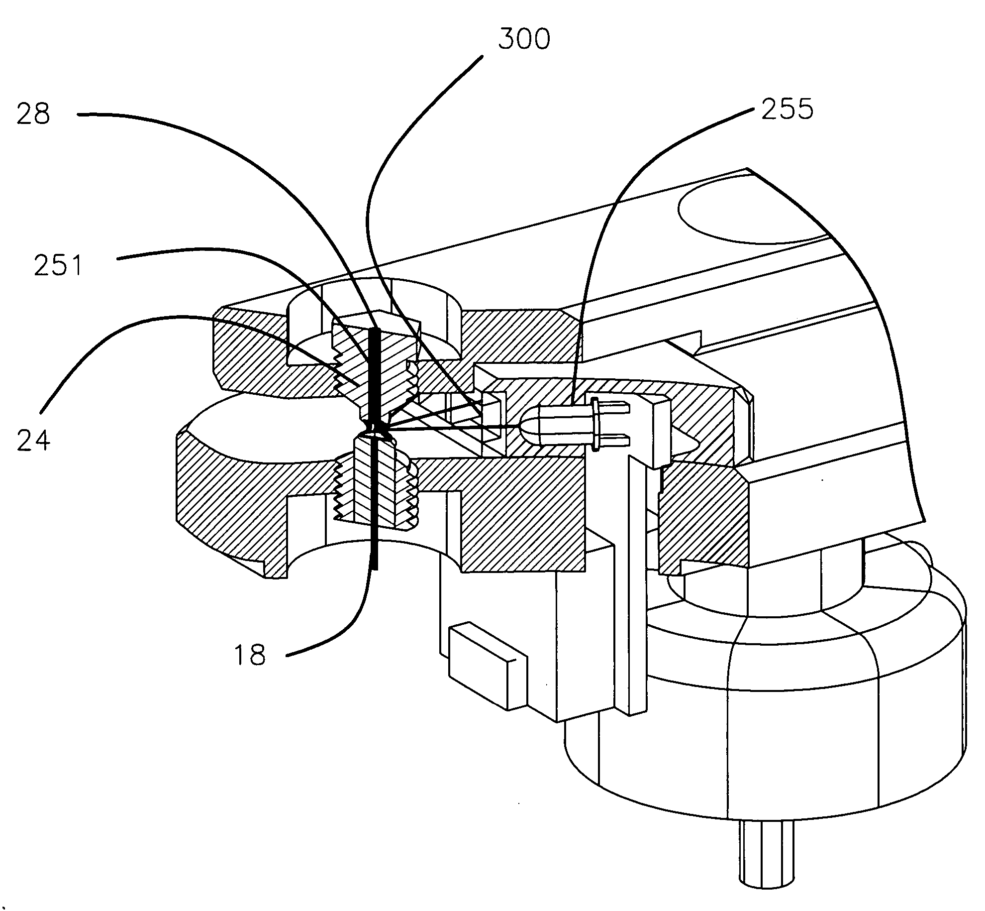 Apparatus and method for measuring the signal from a fluorescing nanodrop contained by surface tension