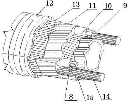 Nonmetal composite continuous tube and electrical submersible pump system