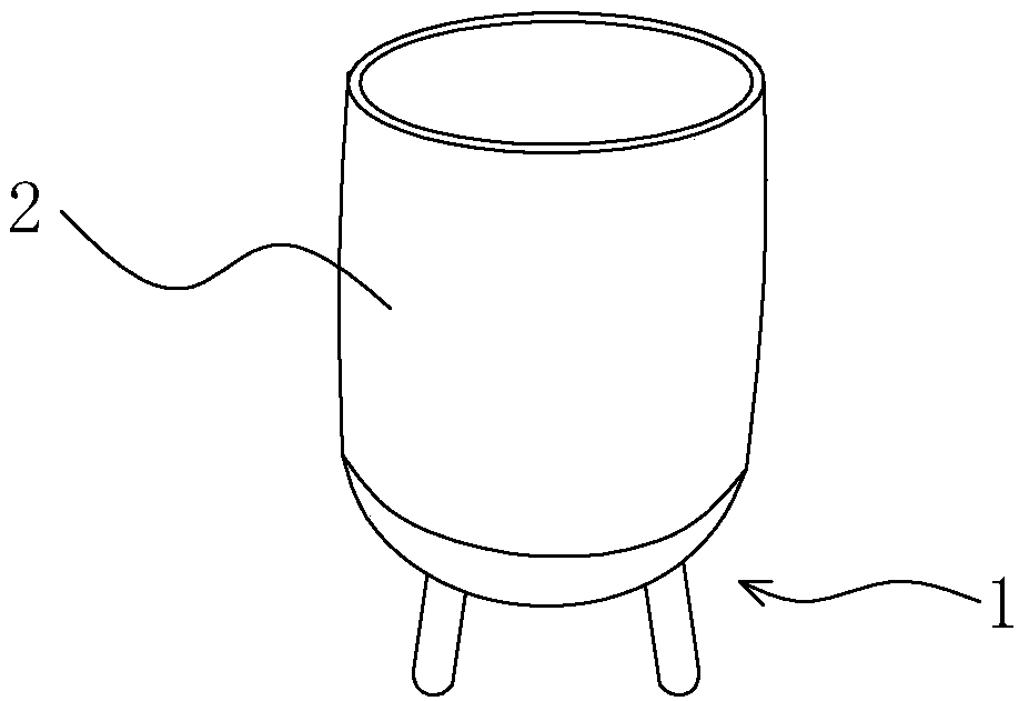 Degradable flower pot having coffee fragrance