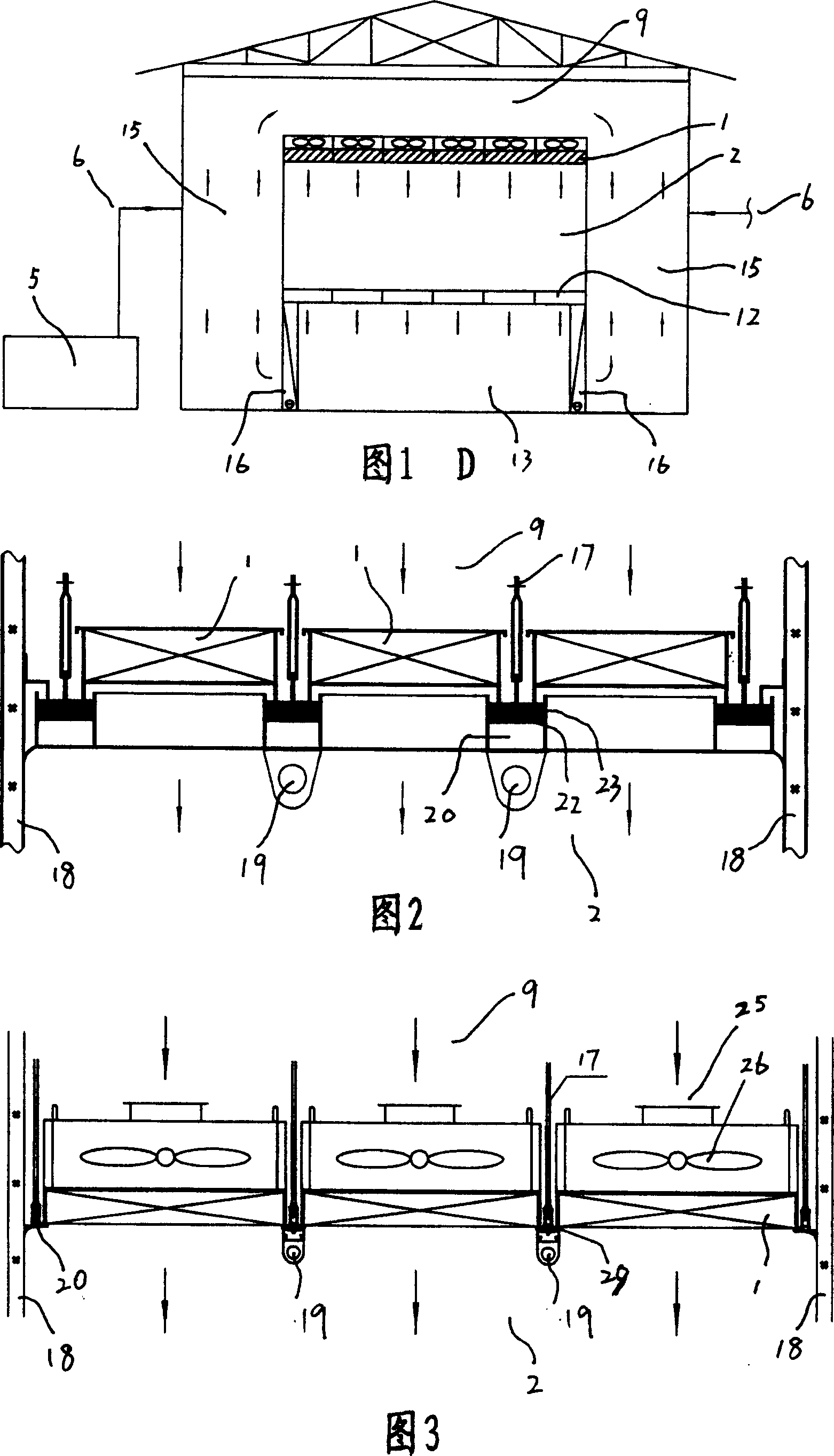 Flow pattern of air conditioning and purifying system in cleaning room