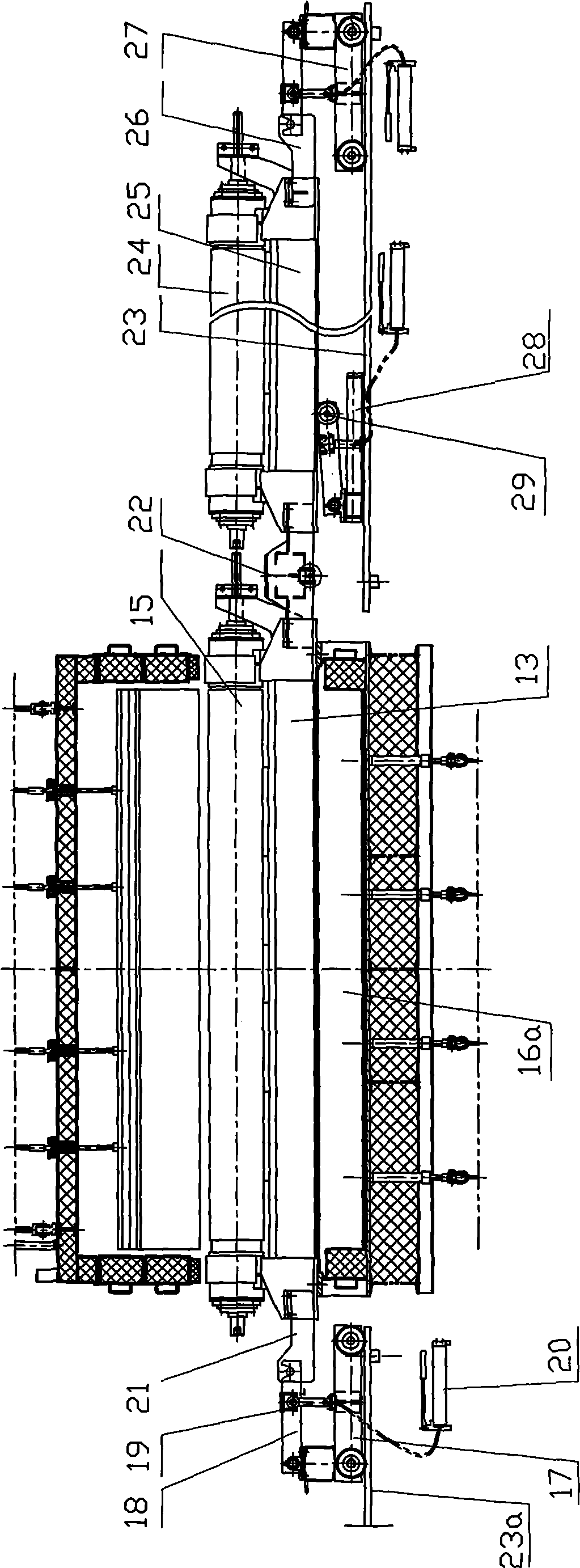 Lower transmission sealing box used for producing float glass and roller-changing method thereof