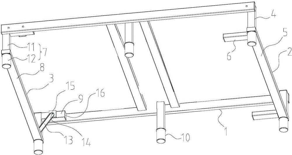 Under frame for electric bed