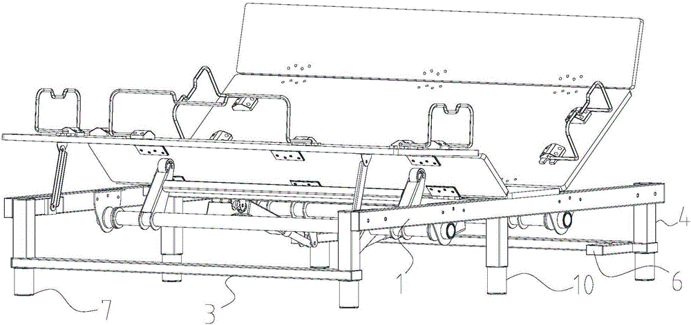 Under frame for electric bed