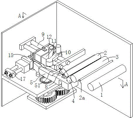 Beverage filter bag lifting rope end label connection processing method and production device