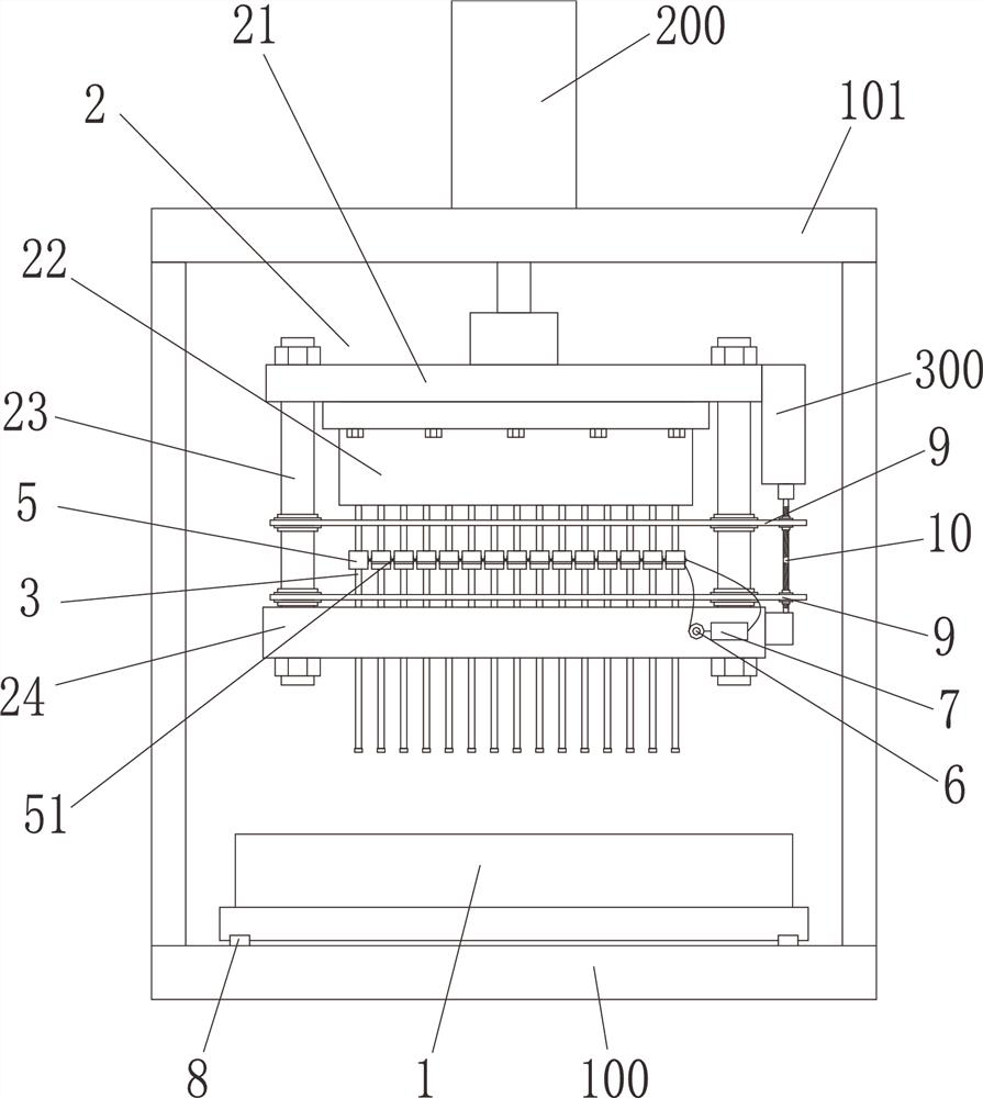 A fan blade detection device