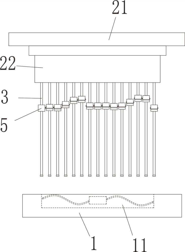 A fan blade detection device