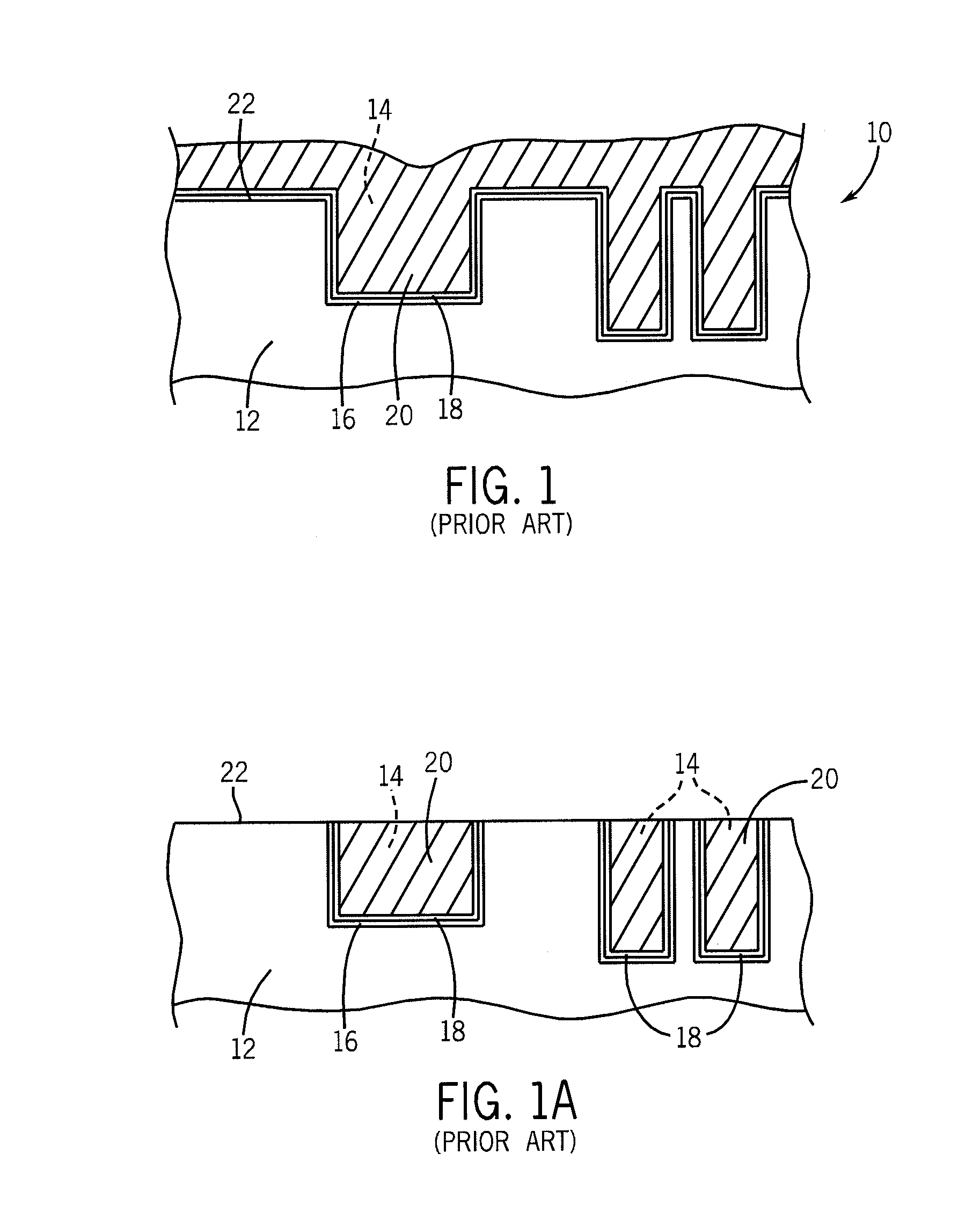 Method of selectively removing conductive material