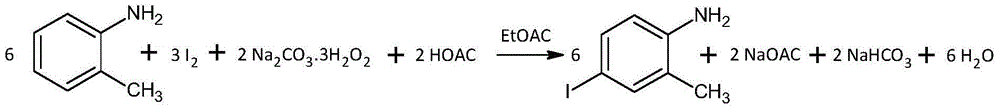 Synthetic method of 2-bromo-5-iodotoluene