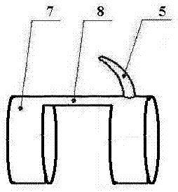 A stimulating rod with a fixed ring and a condom with a stimulating rod