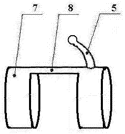 A stimulating rod with a fixed ring and a condom with a stimulating rod