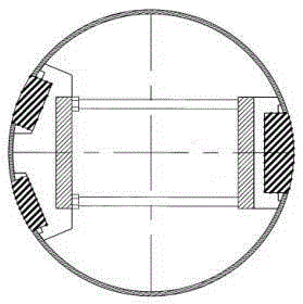 Welding anti-collapse support device for porous seat of cylinder wall