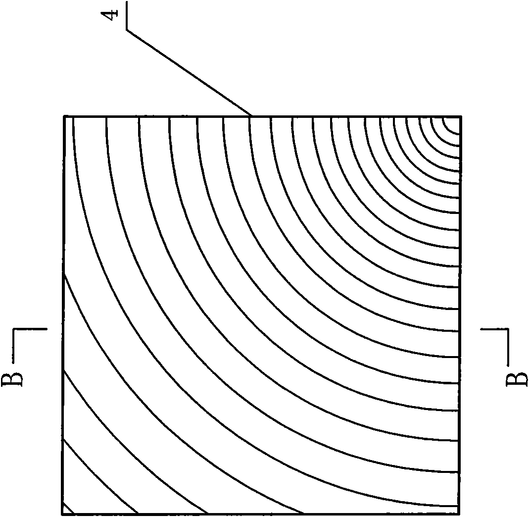 Larch vertical wood integrated floor and manufacturing method thereof