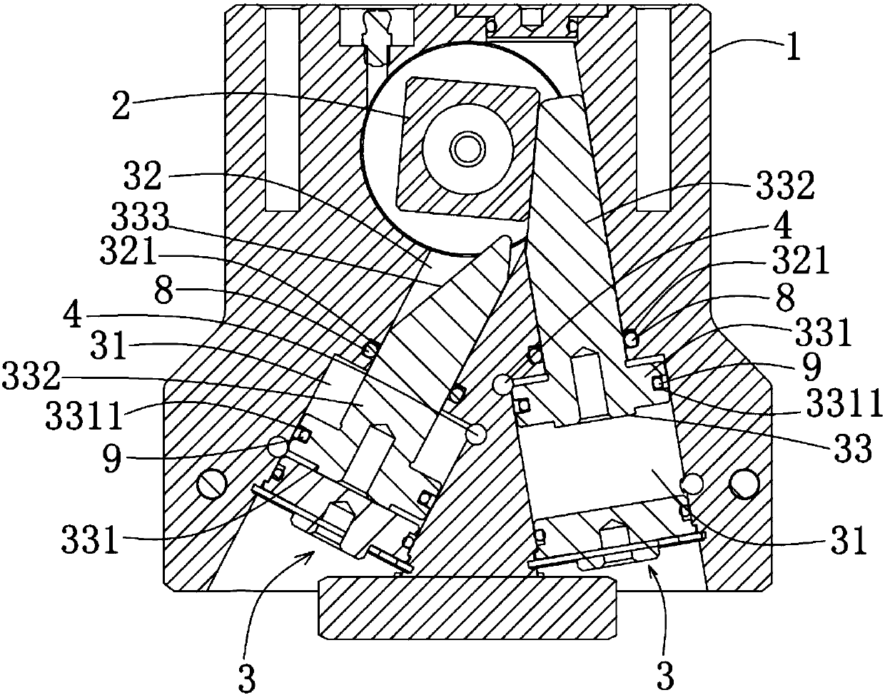 A fully automatic indexing chuck stuck alarm device