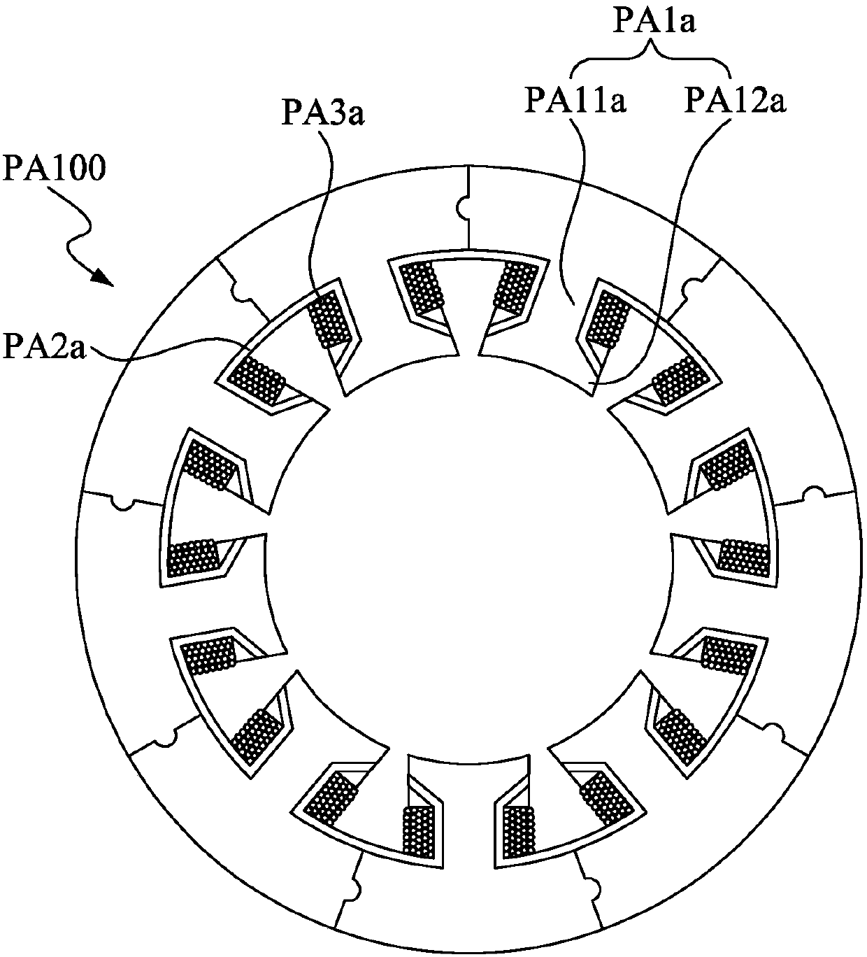 Stator winding insulation structure