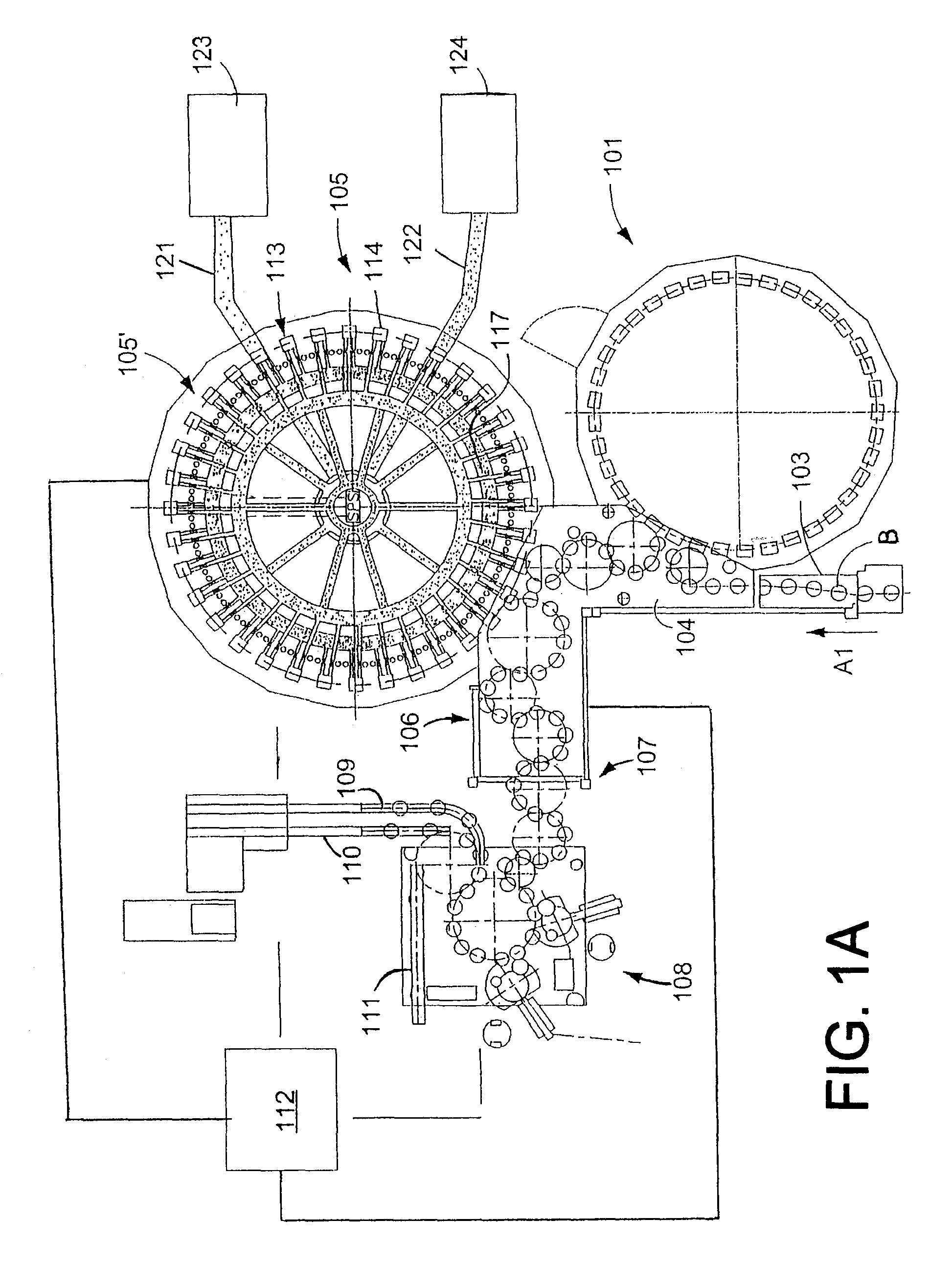 Beverage bottling plant for filling containers, such as bottles and cans, with a liquid beverage, a filling machine for filling containers with a liquid, and a method for filling containers with the filling machine