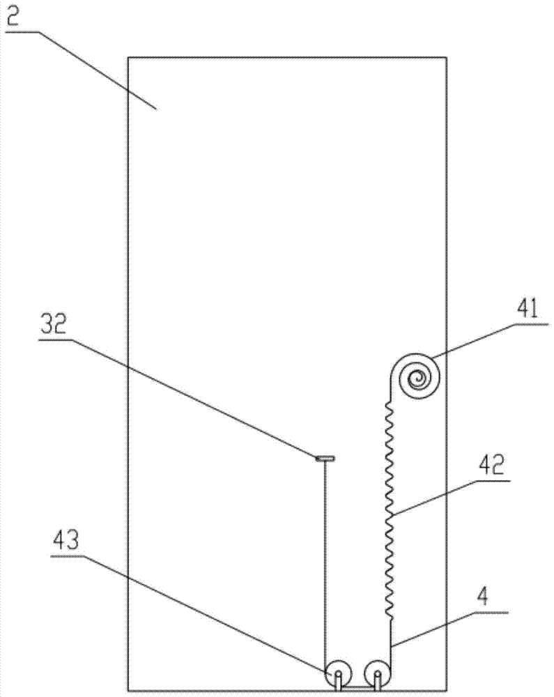 A height-measuring door that is convenient for children to enter and exit