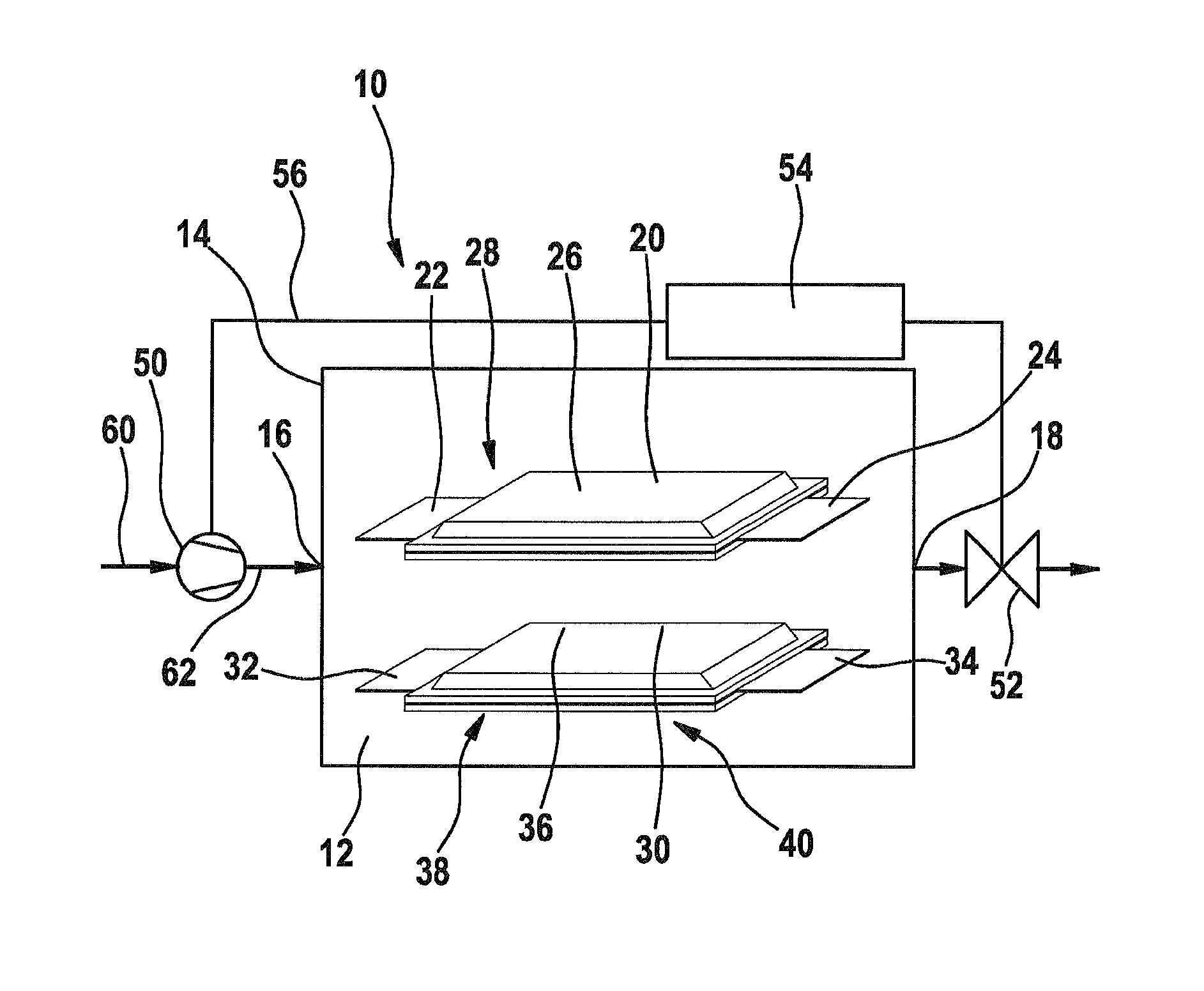 Device having at least one electrochemical cell, and method for operating a device having at least one electrochemical cell