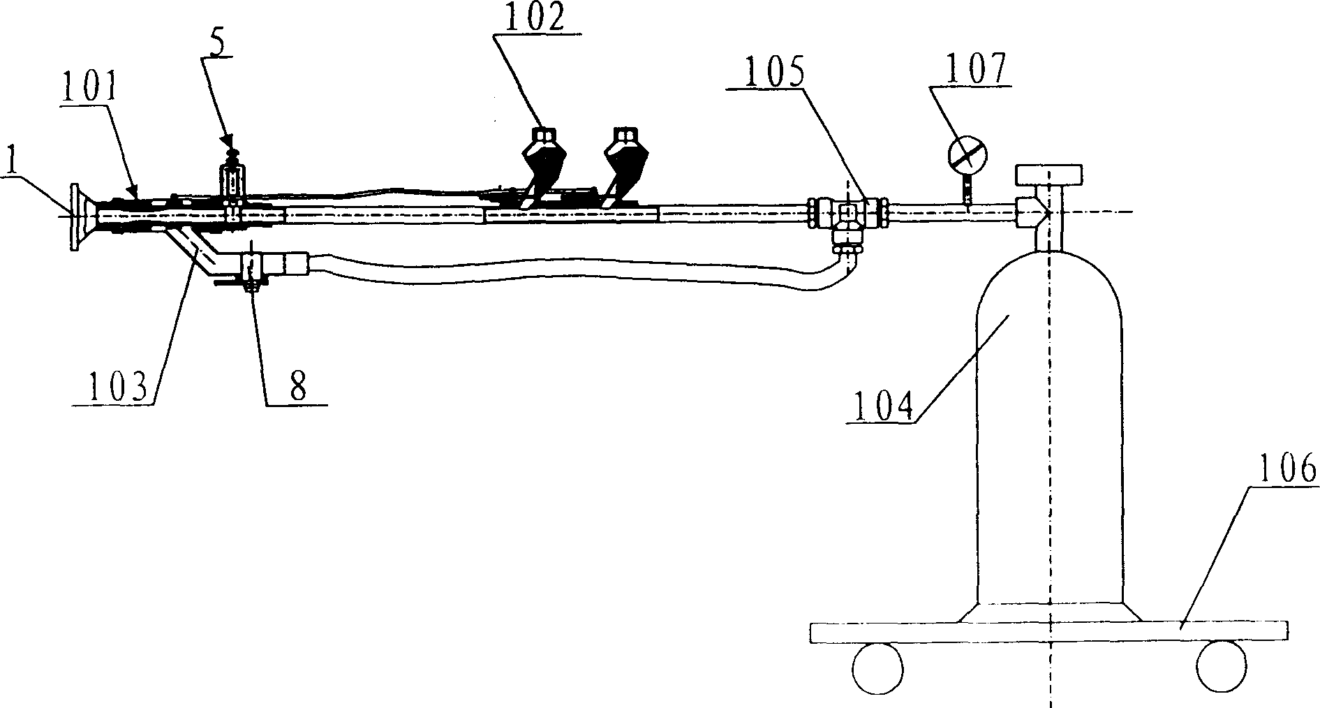 Fire extinguisher and extinguishing method for preventing magnesium and magnesium-alloy from burning