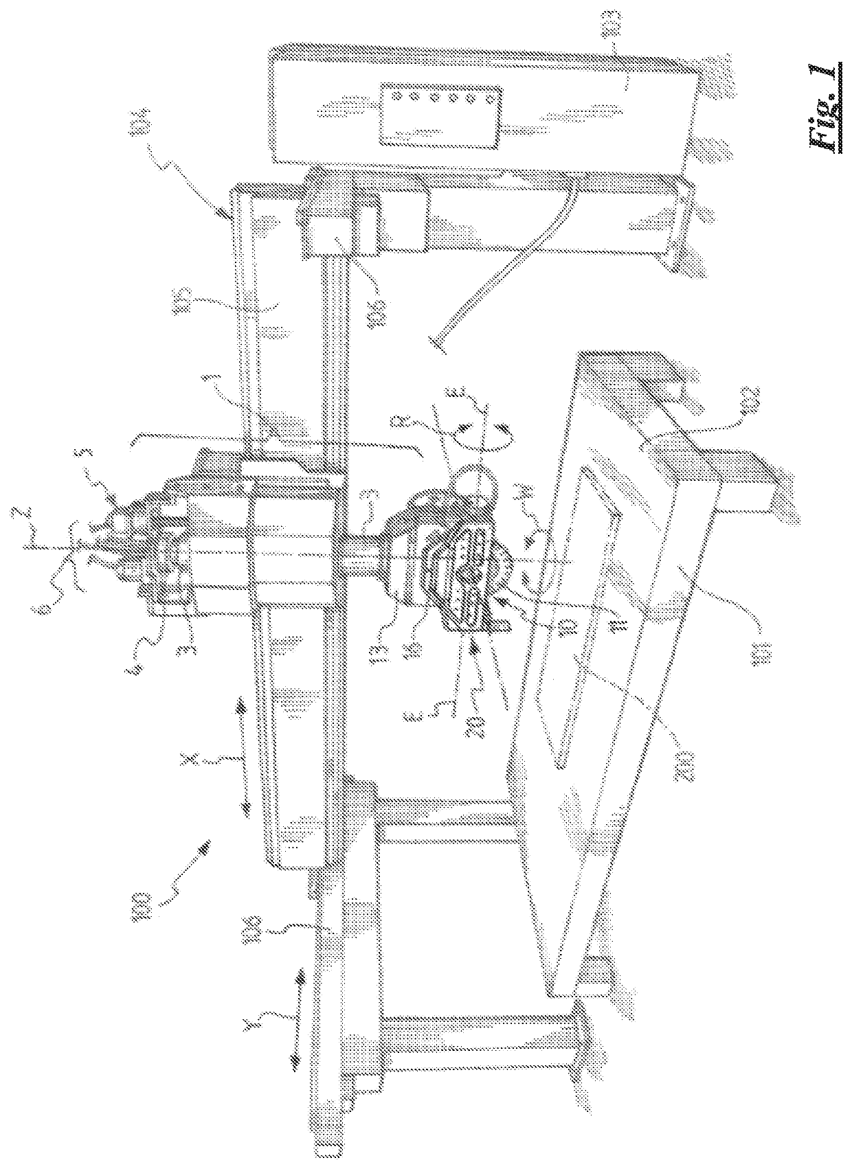 Tool-holder unit of a machine for machining block or slab materials, machine including such unit and method for machining block of slab materials