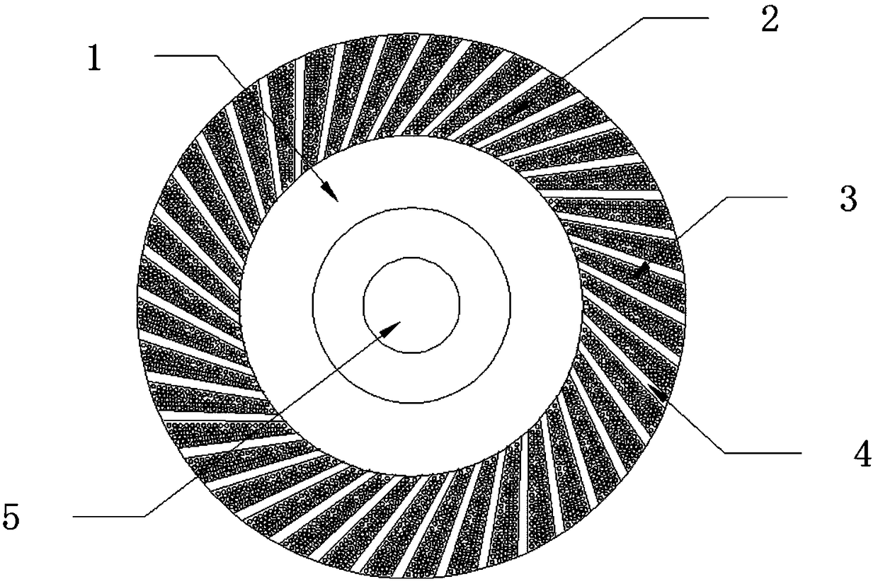 Diamond grinding disk and preparation process thereof