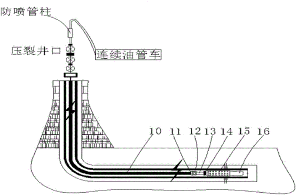 Horizontal well fracturing gas testing and well completion technology adopting completely dissoluble bridge plug