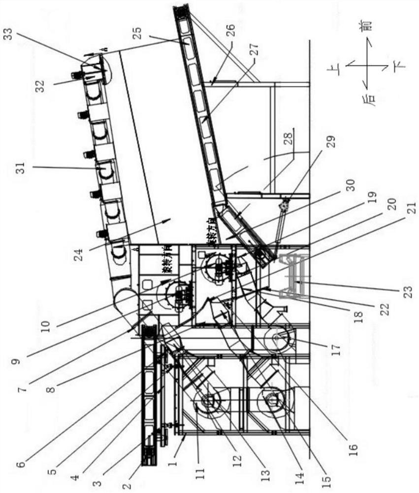 High-efficiency comprehensive winnowing equipment with functions of raising dust control and separation of objects with approximate specific gravity
