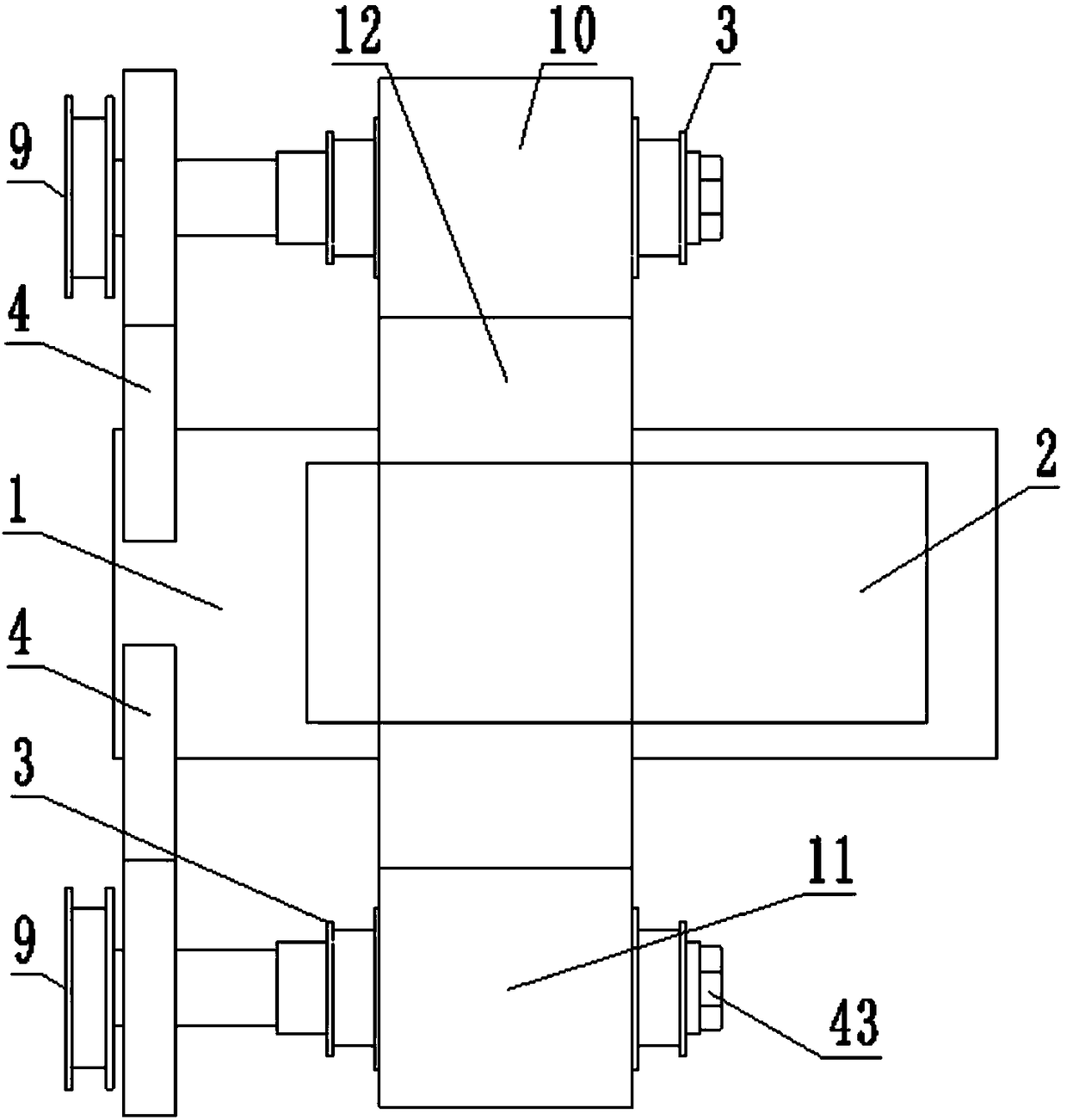 Printing paper winding device