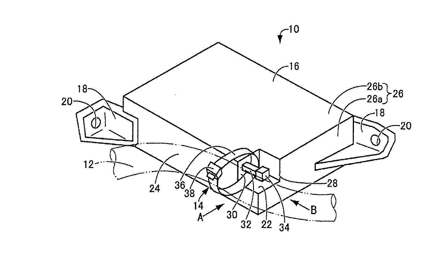 Attachment structure for binding band