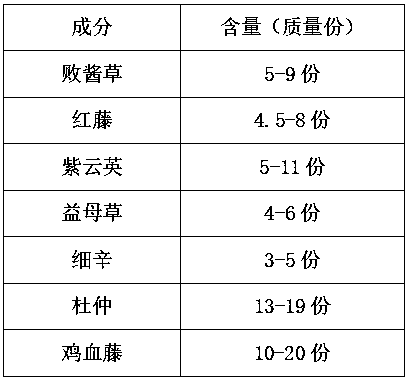 Traditional Chinese medicine composition for treating chronic pelvic inflammatory disease and preparation device of traditional Chinese medicine composition