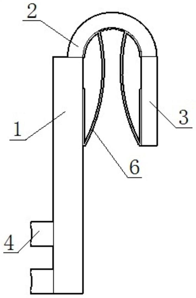 High-voltage electroscope clamping hook