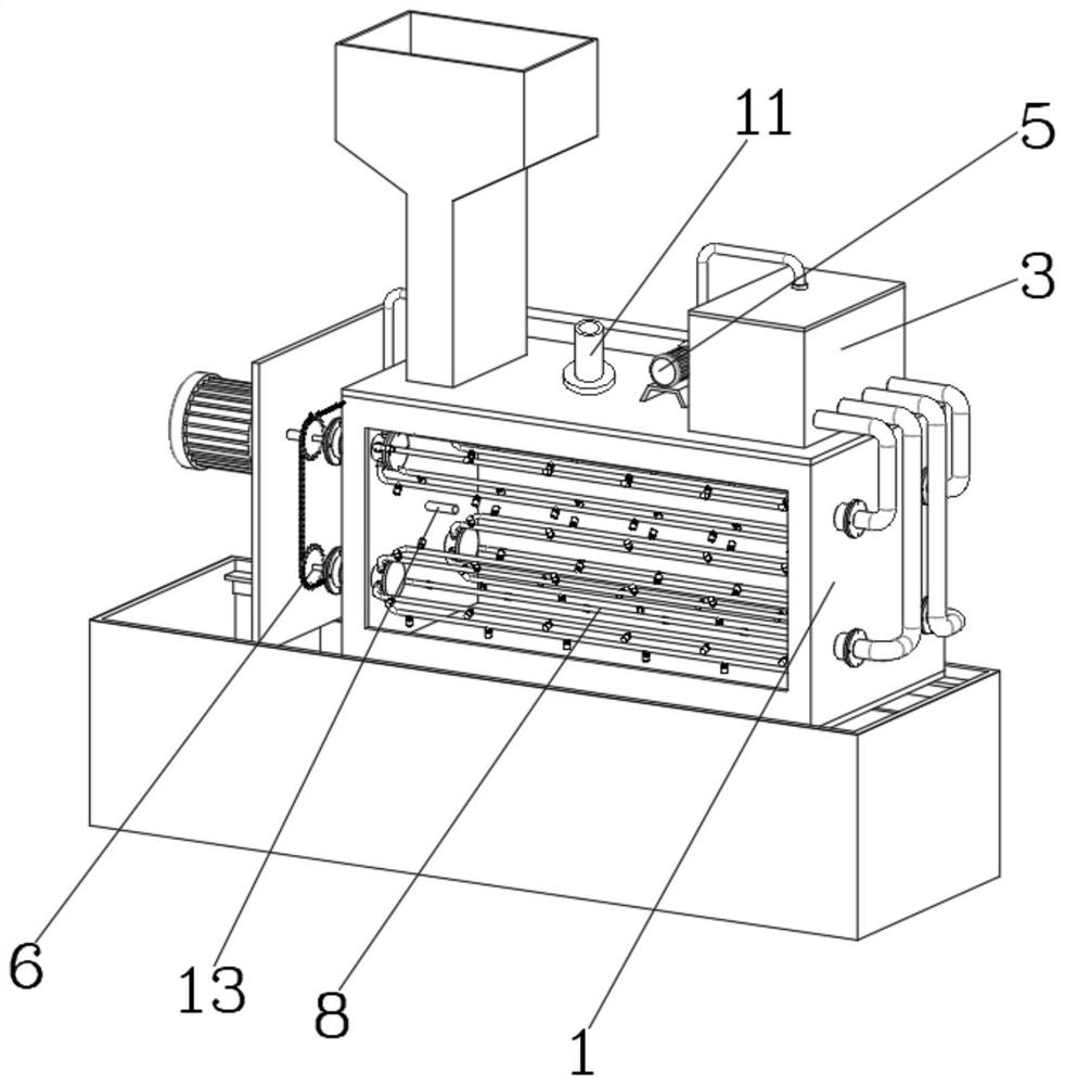 Device and method for producing hydrogen through biomass gasification