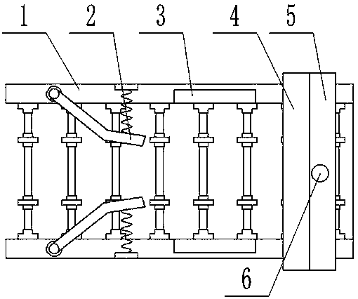 Wood floor conveying and paint coating device