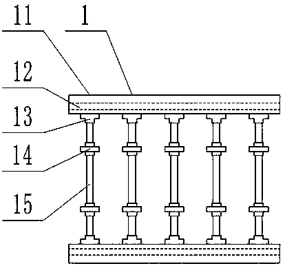 Wood floor conveying and paint coating device