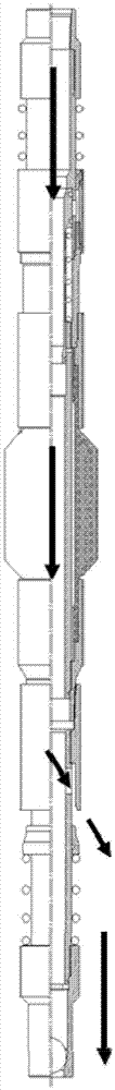 Pipe column and method used for layered chemical sand prevention