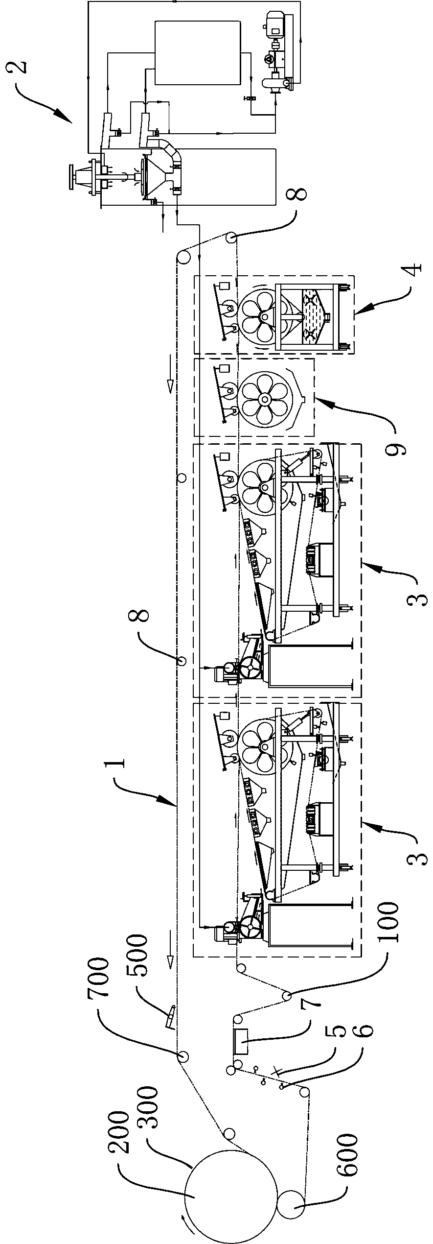 Jet layup board-producing system