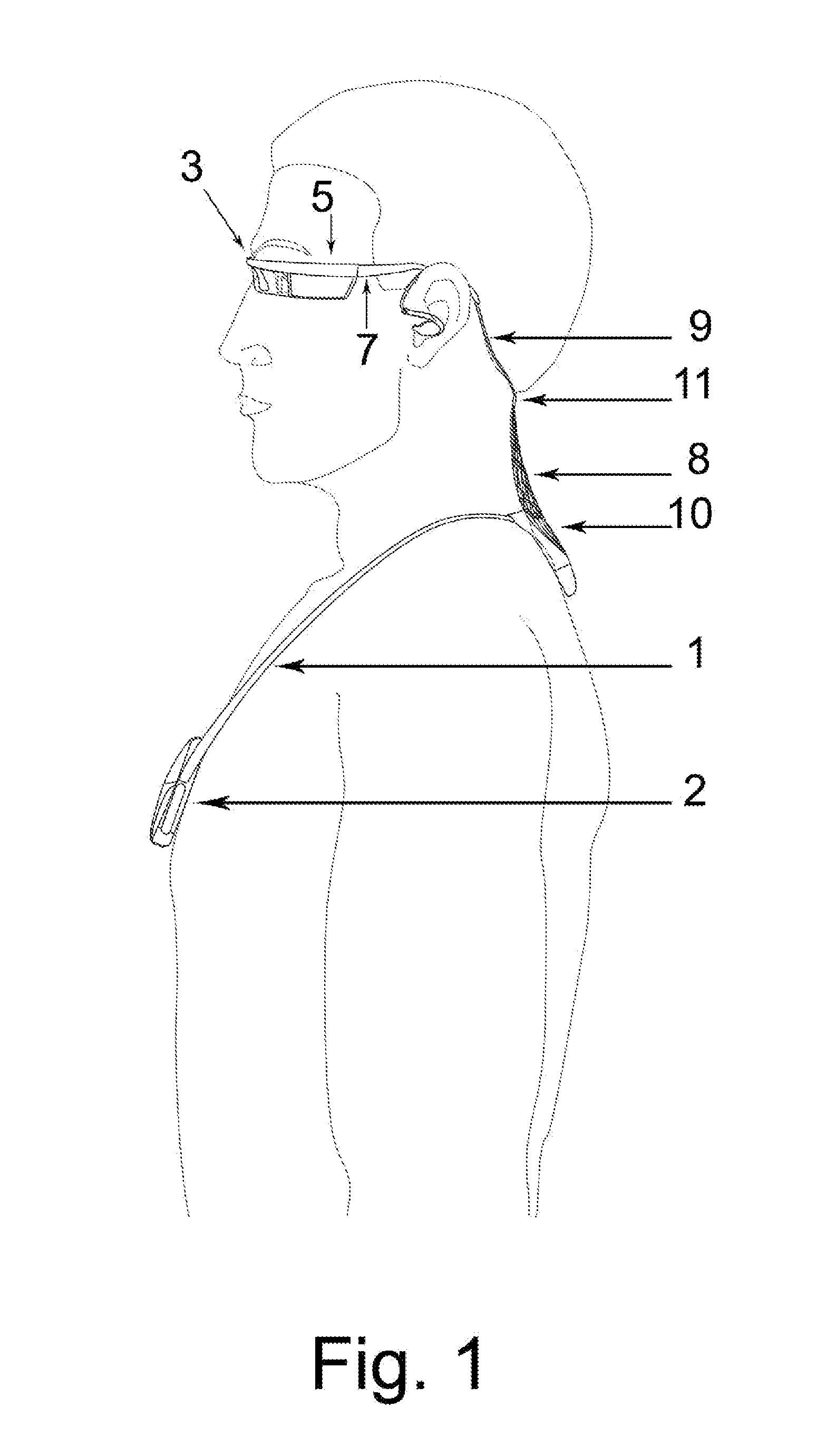 Composite wearable electronic communication device