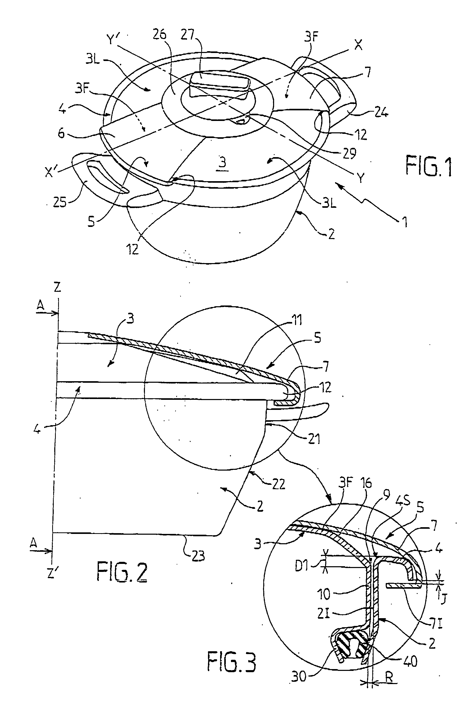 Pressure-Cooking Recipient Provided With A Lid Engageable By Controlled-Deformation And A Corresponding Lid