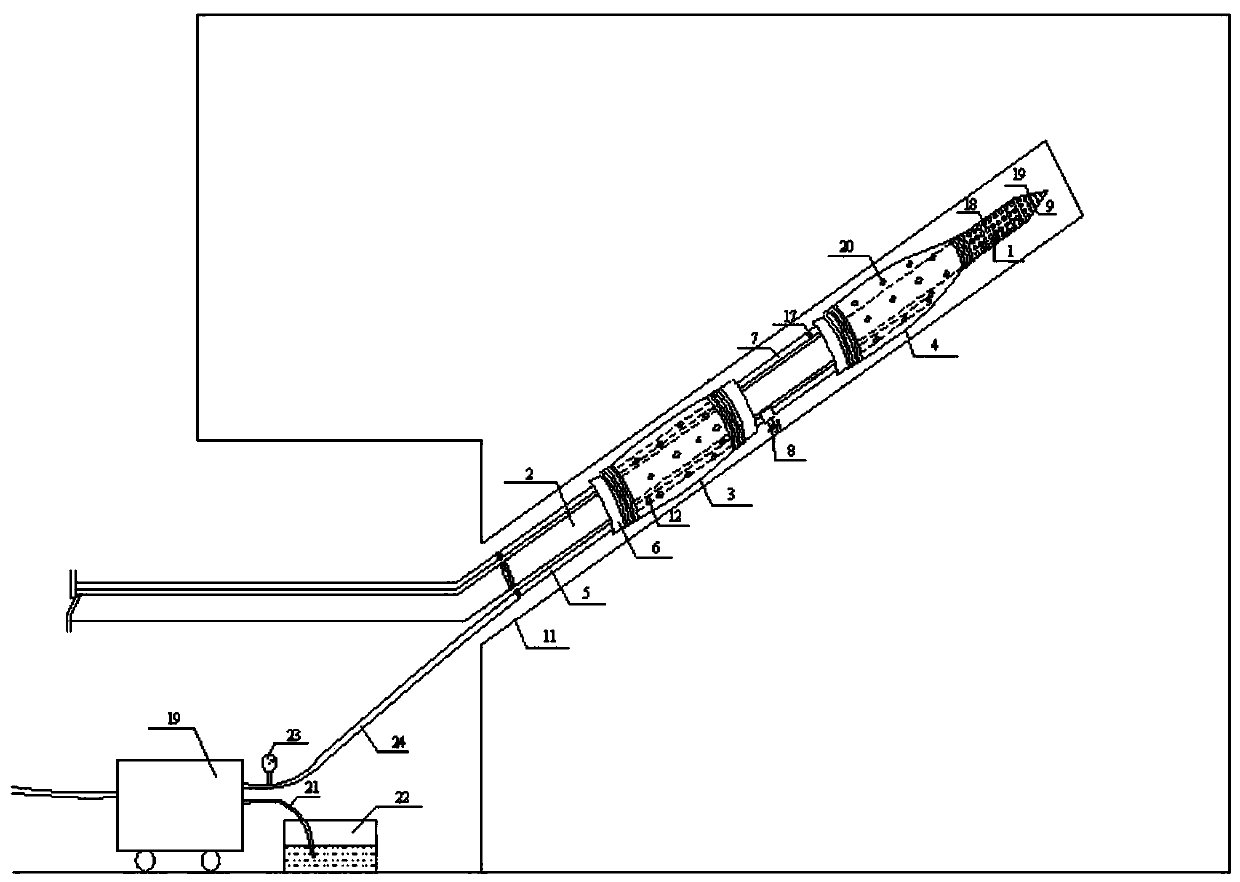A kind of sealing method for coal seam gas drainage drilling