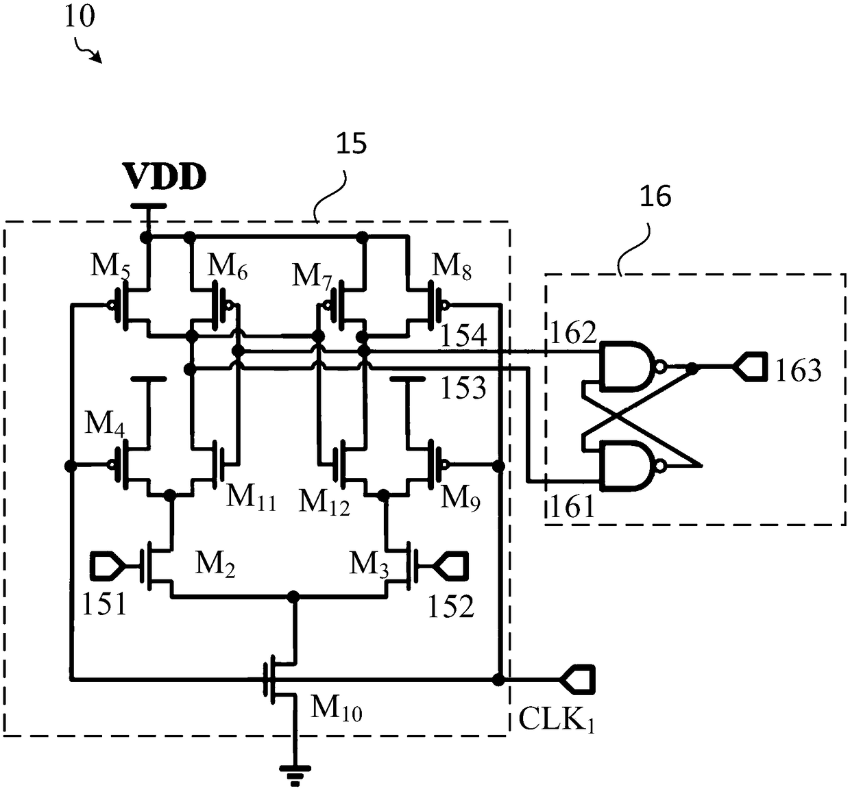 Pseudo digital low-pressure-difference linear voltage stabilizer and power management chip