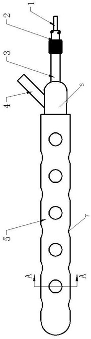 Drainage tube for wound in lumen