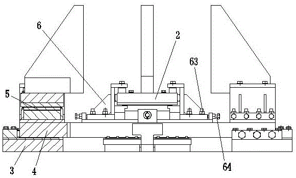 Main pump support device for large nuclear-grade main pump test bench position