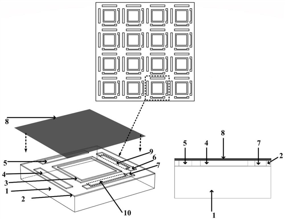 Force/electricity dual-adjustable multi-band reflection type polarization insensitive resonator