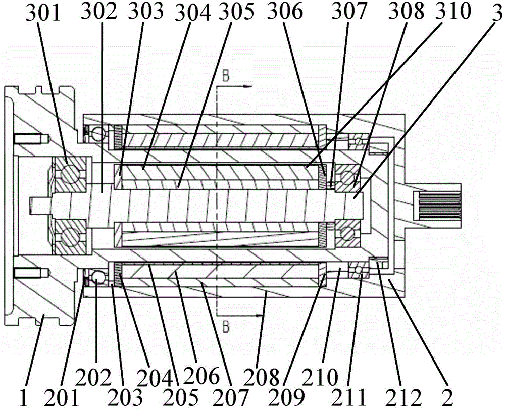 Magnetic transmission device