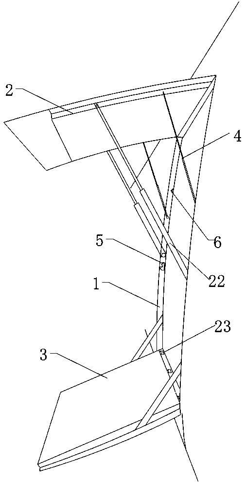 Full-automatic escape door linkage control mechanism of large and medium-sized passenger cars