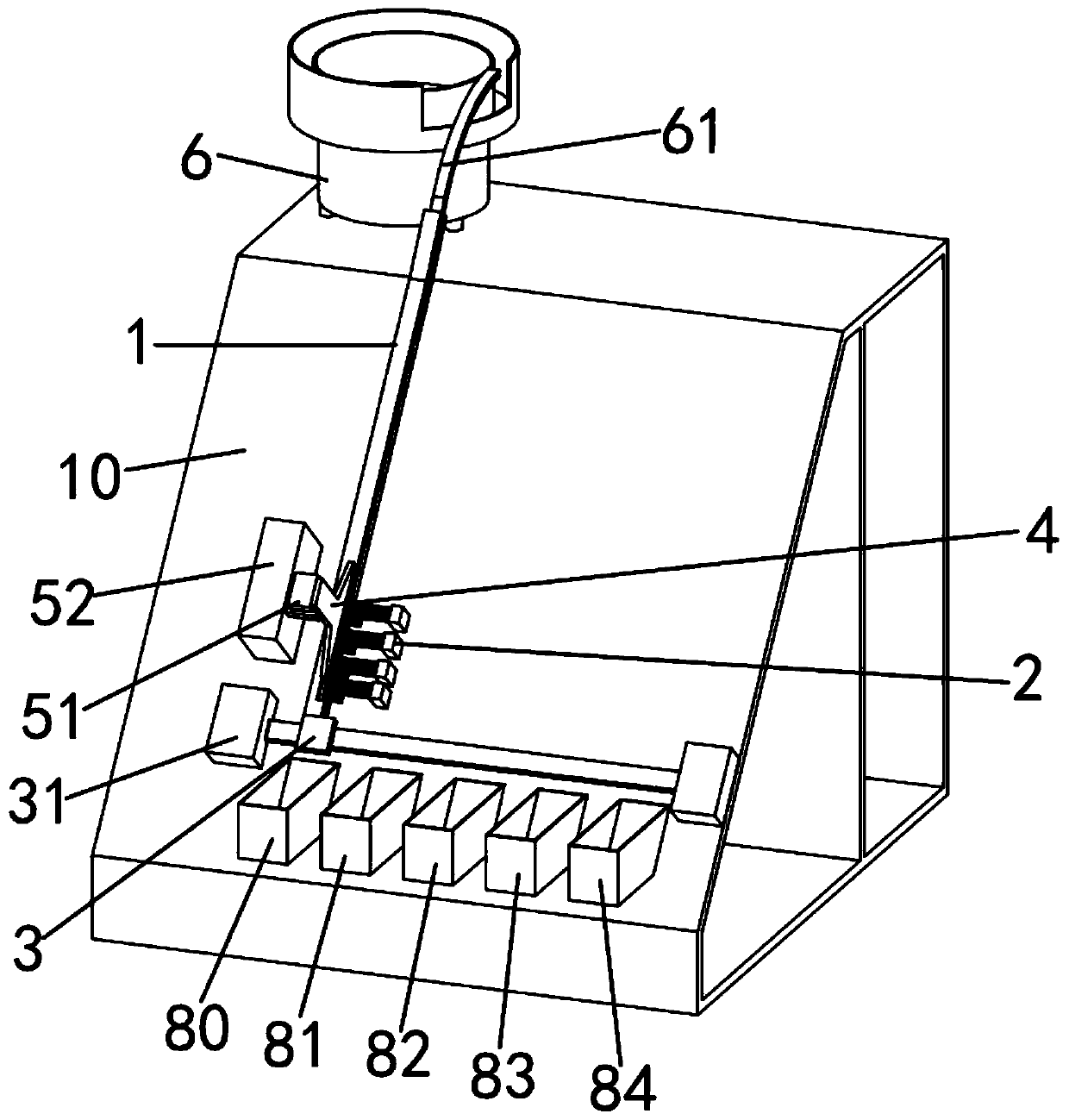 A kind of bridge stack test sorting machine