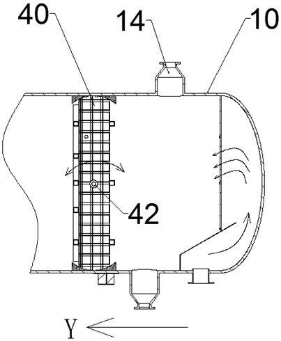 A device for filtering sewage