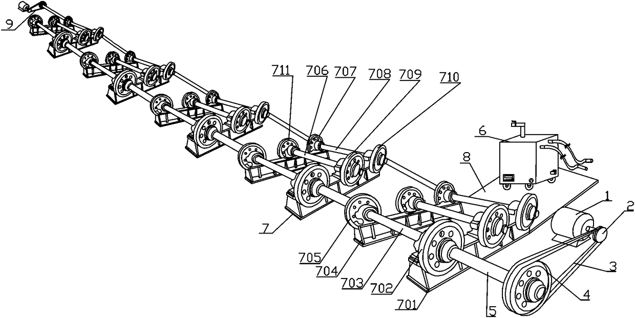 Double-roller electric-pole centrifuge with high-temperature curing function