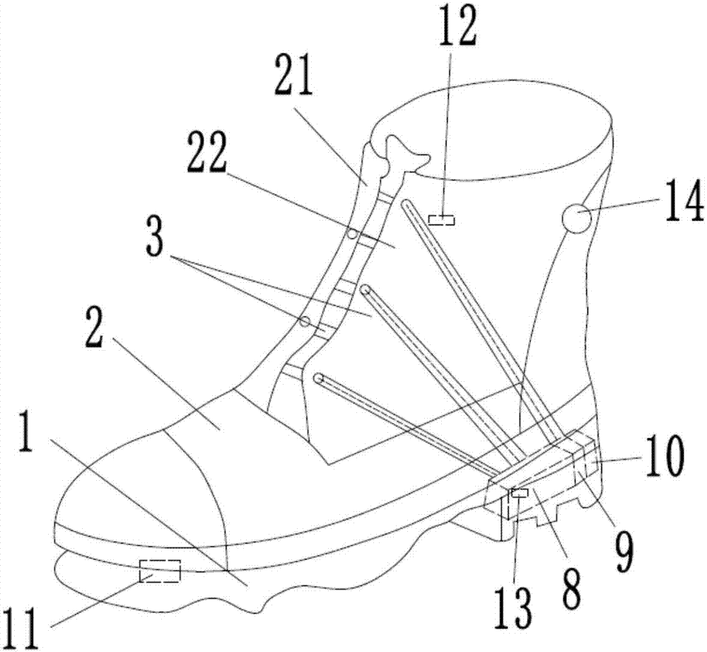 Automatic shoe tying device